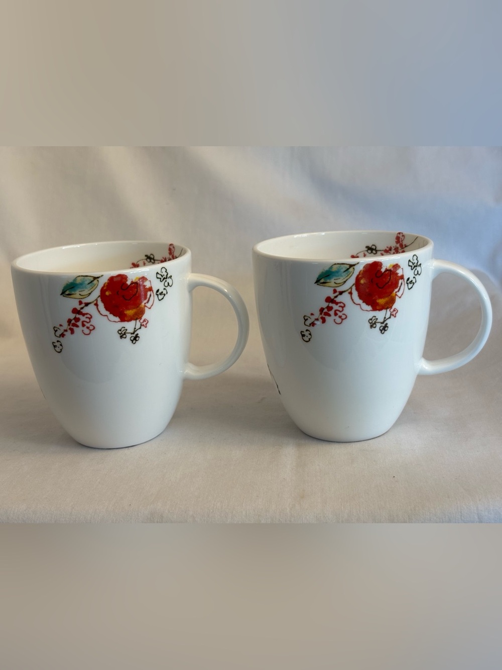 Lot of 2 ~ Chirp by Lenox Simply Fine Bone China Mug